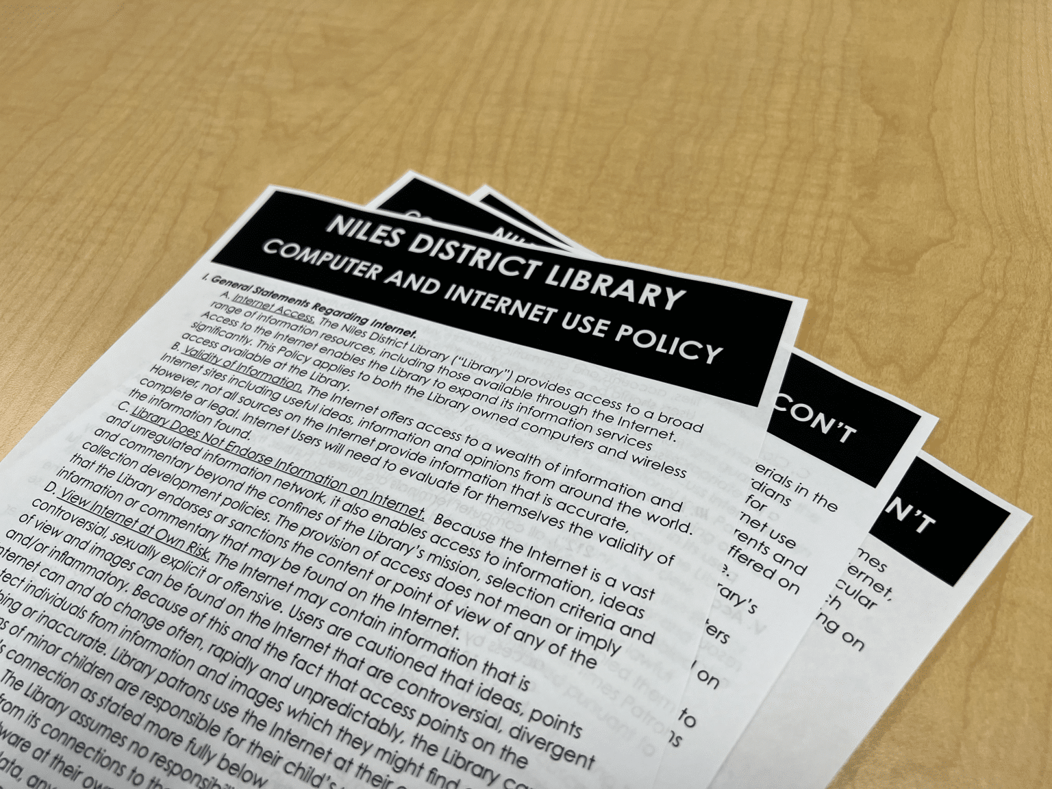 Library Board & Policies Niles District Library